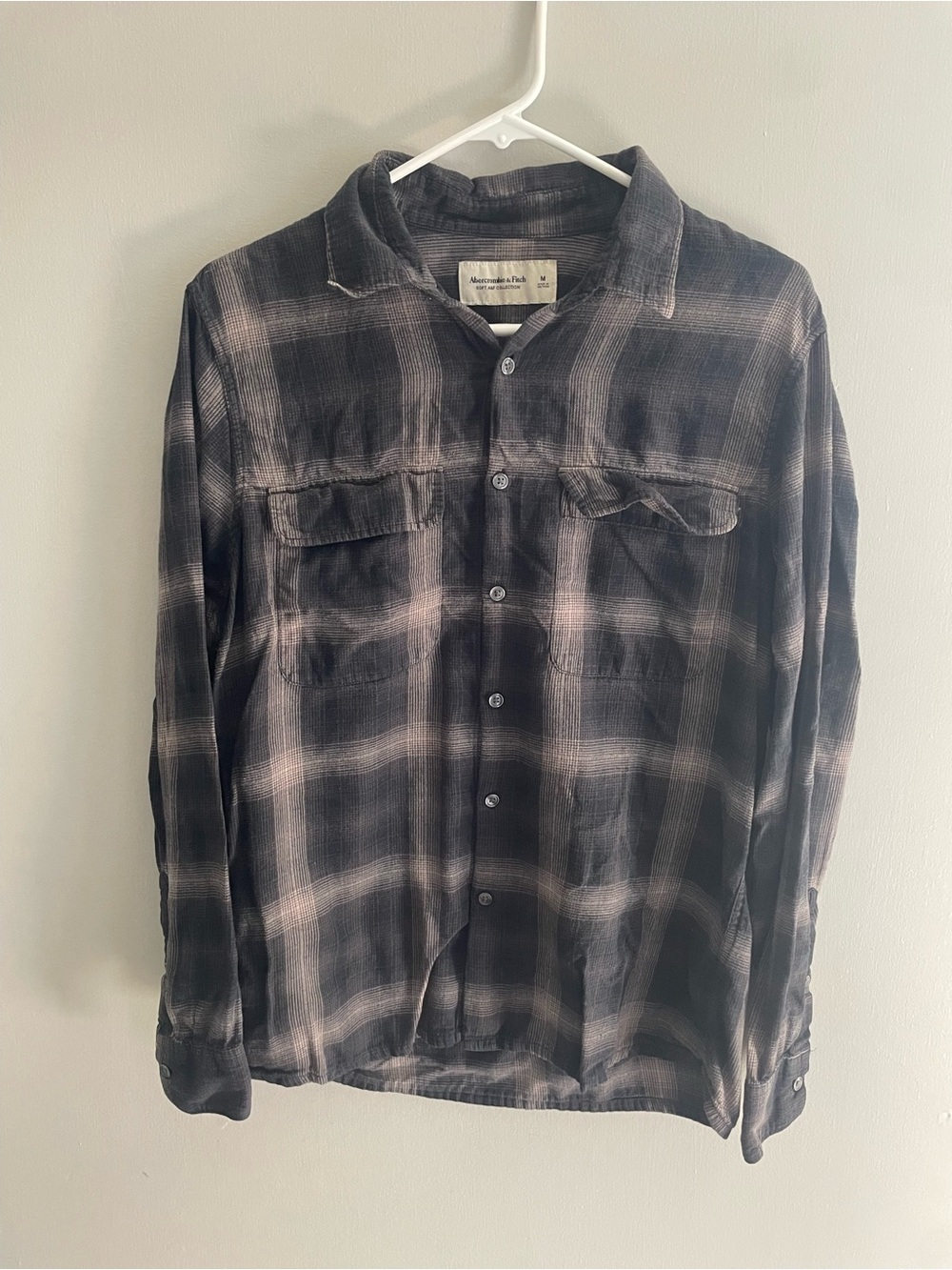 Abercrombie & Fitch Soft A&F Collection Plaid Flannel Shirt